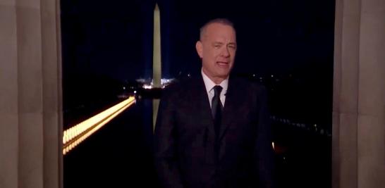 El actor Tom Hanks fue el encargado de conducir el programa de televisión especial en el que participaron cantantes, políticos, actores, entre otras personalidades estadounidenses, para celebrar la investidura de Joe Biden y Kamala Harris. Foto: Reuters