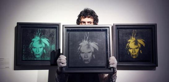 "Three Self-Portraits", de Andy Warhol.. Foto: Reuters