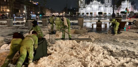 La granizada registrada la noche de este miércoles provocó afectaciones en diversas zonas de la Ciudad de México. Foto: Cuartoscuro