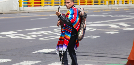 Los mariachis resisten a la pandemia de Covid-19 en la emblemática Plaza Garibaldi en la Ciudad de México. Foto EE: Eric Lugo