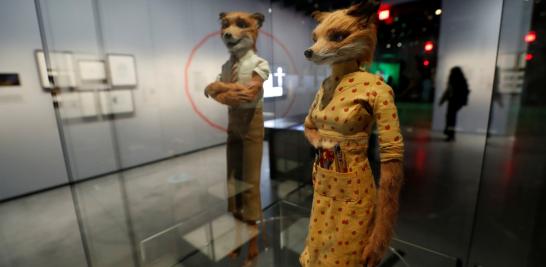 Los modelos de "Fantastic Mr. Fox" de Wes Anderson también estarán en exhibición. Foto: Reuters.