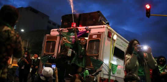 Movilizaciones por el Día de Acción Global por el Aborto Legal. Bogotá, Colombia. Foto: Reuters