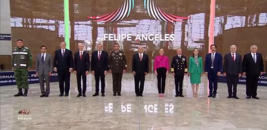 El presidente Andrés Manuel López Obrador acudió a la inauguración del Aeropuerto Felipe Ángeles. Foto EE: Especial