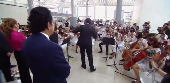 La ceremonia de inauguración del AIFA fue amenizada por diversas agrupaciones musicales. Foto EE: Especial.