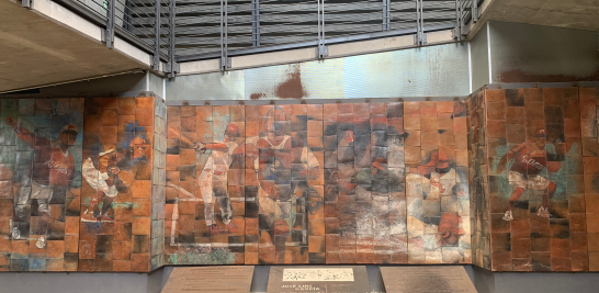 Mural de José Luis García en el Museo Diablos Rojos. Foto EE: Francisco de Anda