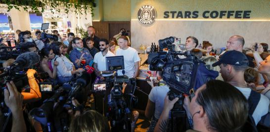 El rapero Timati, copropietario de la nueva cafetería "Stars Coffee" en Moscú.