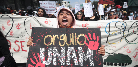 La Secretaría de Gobierno de la CDMX informó que para garantizar la seguridad y la movilidad de manifestantes y población civil no participante, se implementó un operativo de Tlatelolco al Zócalo capitalino. Foto EE: Eric Lugo