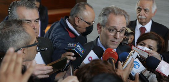 Alrededor de casi tres horas, los empresarios conversaron con el presidente López Obrador y con el secretario de Hacienda y Crédito Público, Rogelio Ramírez. Foto EE: Eric Lugo