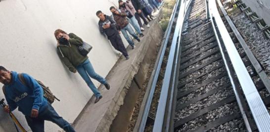 Imagen publicada por usuarios del Metro de la CDMX en Twitter.