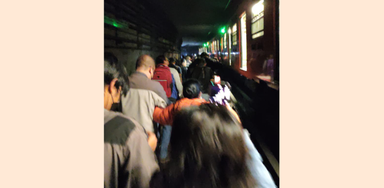 Imagen publicada por usuarios del Metro de la CDMX en Twitter.