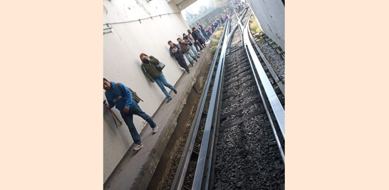 Imagen publicada por usuarios del Metro de la CDMX en Twitter.