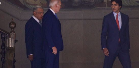 El presidente Andrés Manuel López Obrador fue el anfitrión de la X Cumbre de Líderes de América del Norte que se realizó en Palacio Nacional. Foto EE: Eric Lugo