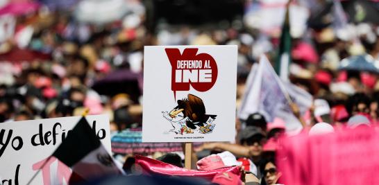 En la manifestación no se registraron pintas, confrontaciones o disturbios. Foto: Reuters