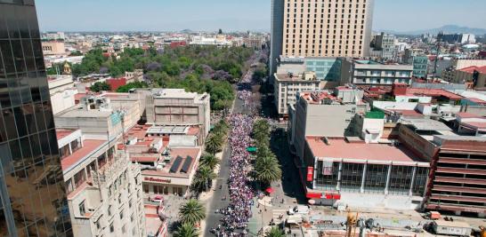 Marcha del 8M en la Ciudad de México. Foto EE: Marcos Martínez