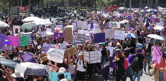 Marcha del 8M en la Ciudad de México. Foto EE: Rosario Servin