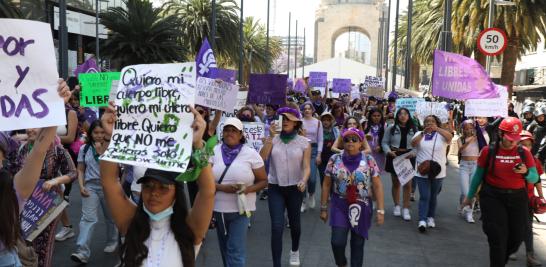 Marcha del 8M en la Ciudad de México. Foto EE: Rosario Servin