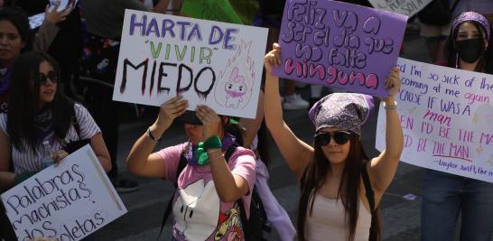 Marcha del 8M en la Ciudad de México. Foto EE: Rosario Servin