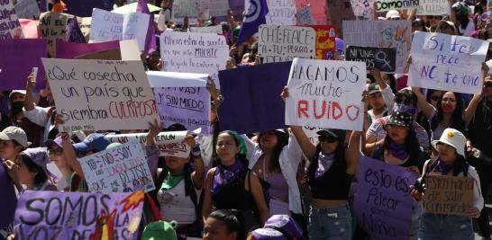 Marcha del 8M en la Ciudad de México. Foto EE: Rosario Servin