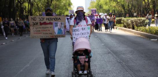 Marcha del 8M en la Ciudad de México. Foto EE: Rosario Servin