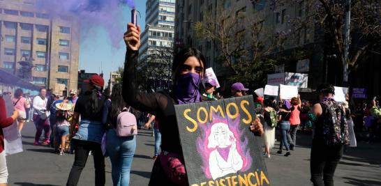 Marcha del 8M en la Ciudad de México. Foto EE: Rosario Servin