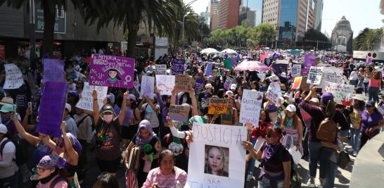 Marcha del 8M en la Ciudad de México. Foto EE: Rosario Servin