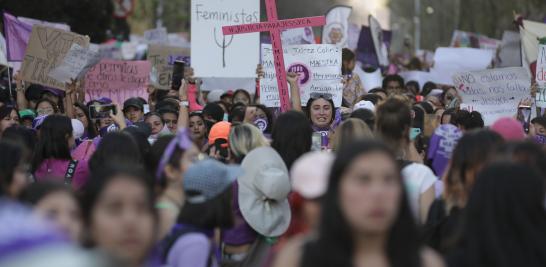 Marcha del 8M en la Ciudad de México. Foto EE: Eric Lugo