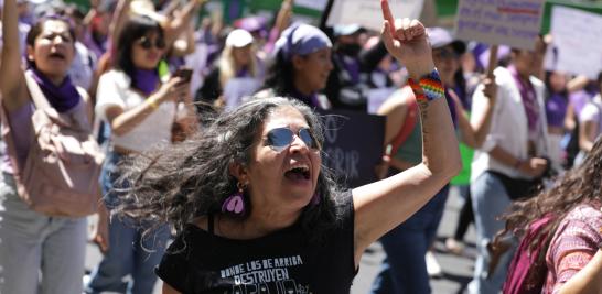 Marcha del 8M en la Ciudad de México. Foto EE: Eric Lugo