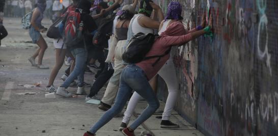 Marcha del 8M en la Ciudad de México. Foto EE: Eric Lugo