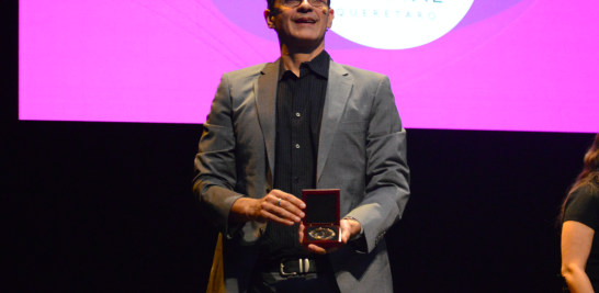 Carlos Umaña en el Hay Festival Querétaro 2023. Foto EE: Ricardo Quiroga