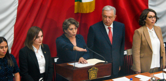 Delfina Gómez toma protesta como gobernadora del Estado de México. Foto: Cuartoscuro