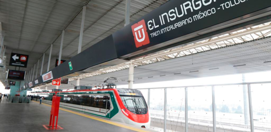 Tren Interurbano México Toluca "El Insurgente". Foto EE: Cortesía Presidencia de México