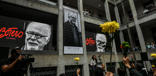 En abril de 2022, el Museo de Antioquia, en Medellín, realizó un homenaje al pintor con motivo de sus 90 años de vida. Foto: Archivo AFP