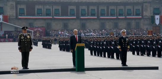 Desfile Cívico Militar para conmemorar el Aniversario de la Independencia de México.