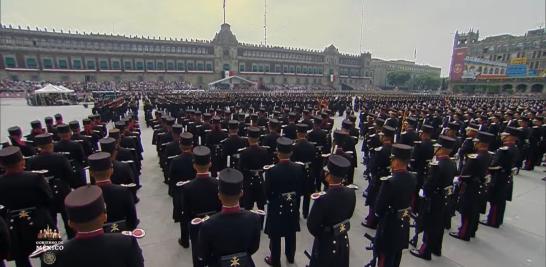 Desfile Cívico Militar para conmemorar el Aniversario de la Independencia de México.