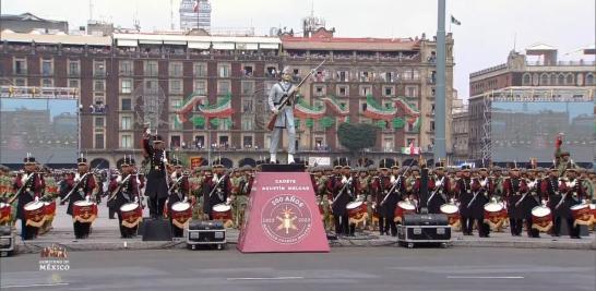 Desfile Cívico Militar para conmemorar el Aniversario de la Independencia de México.