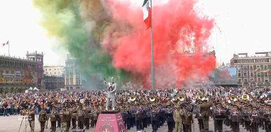 Desfile Cívico Militar para conmemorar el Aniversario de la Independencia de México.