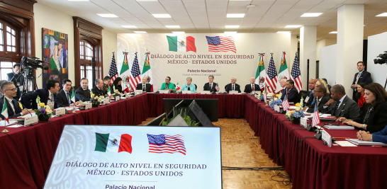 Reunión previa al diálogo de Alto Nivel sobre Seguridad entre México y Estados Unidos. Foto: Reuters