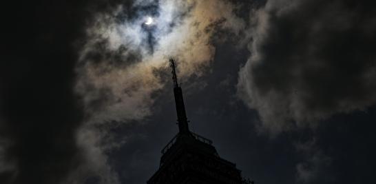 Eclipse solar anular 2023 en la CDMX. Foto EE: Eric Lugo.