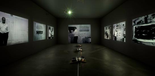 Vista de la exposición William Kentridge. Fortuna, MUAC, 2015