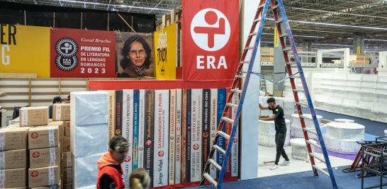 Montaje de la Feria Internacional del Libro de Guadalajara. Foto EE: Cortesía