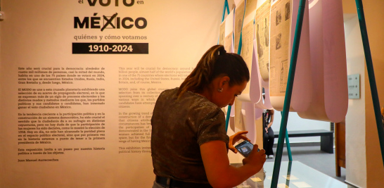 "El Voto en México. Quienes y cómo votamos 1910-2024" es la nueva exposición del Museo del Objeto del Objeto. Foto EE: Rosario Servin