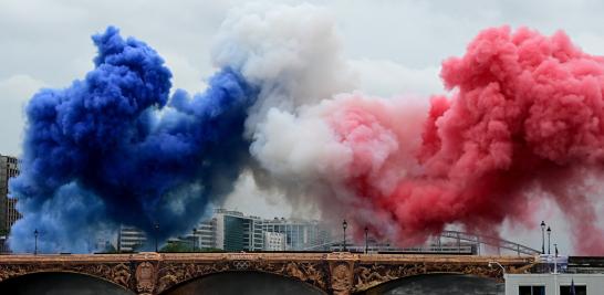 El Puente de Austerlitz fue el punto de inicio de la Ceremonia de Apertura de los Juegos Olímpicos de París 2024. AFP