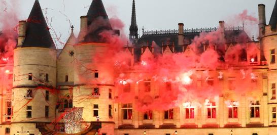 La banda francesa Gojira hizo también una aparición durante la ceremonia inaugural. Foto: Reuters