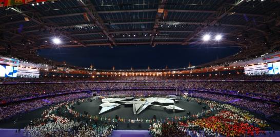  Vista general de los atletas llegando al estadio. Foto: Reuters