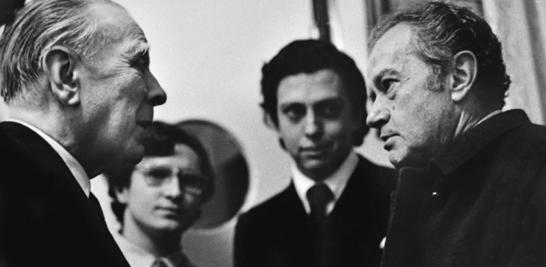 Borges con Rulfo. Foto: Gaceta UNAM 