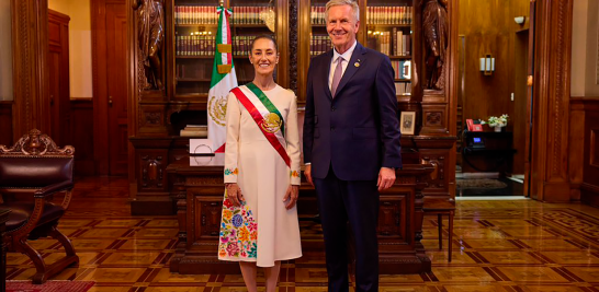 Claudia Sheinbaum compartió fotografías con algunos de los invitados internacionales que acudieron a su toma de posesión como Presidenta de México.