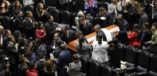 Homenaje luctuoso de Ifigenia Martínez en la Cámara de Diputados.