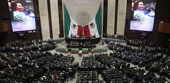 Homenaje luctuoso de Ifigenia Martínez en la Cámara de Diputados.