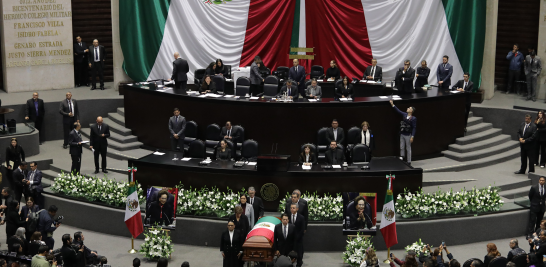 Homenaje luctuoso de Ifigenia Martínez en la Cámara de Diputados.