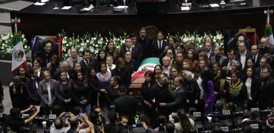 Homenaje luctuoso de Ifigenia Martínez en la Cámara de Diputados.